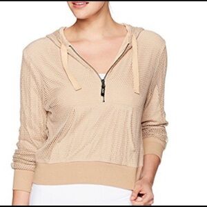 MinkPink Move Mesh Hooded Pull-Over